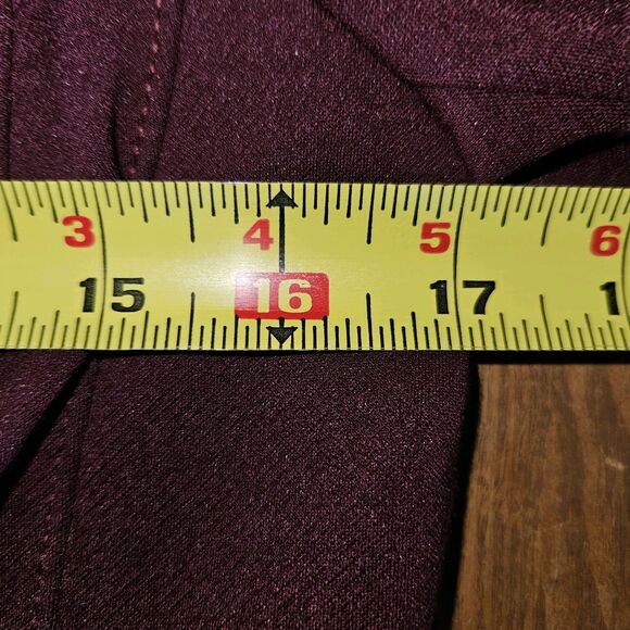 WHBM Burgandy Military Button Blazer Dress Suit Jacket Women's SIZE 4 Luxe - Picture 4 of 10